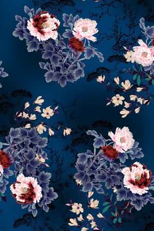 数码花型印花花型图片