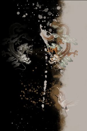 动物头印花花型图片