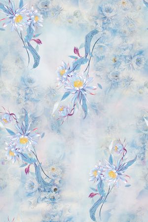 花卉印花花型图片