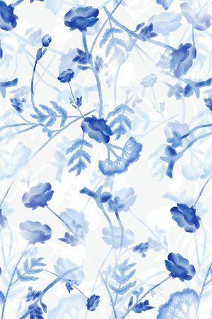 水彩印花花型图片