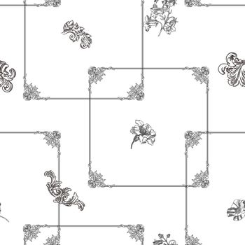 格子印花花型图片