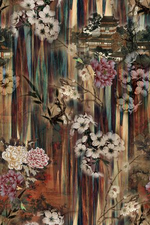 建筑印花花型图片