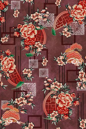 女装印花花型图片