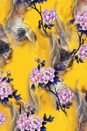 连衣裙印花花型图片
