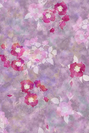 绿植树叶印花花型图片