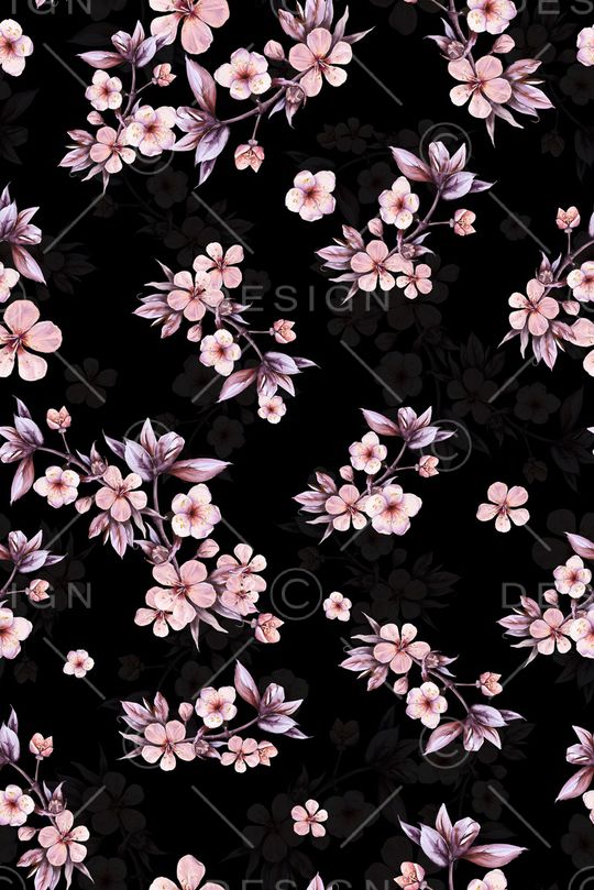 绿植树叶印花花型图片