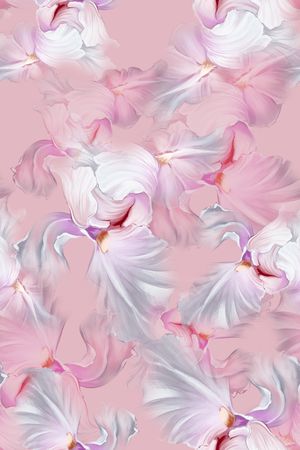 抽象花卉印花花型图片