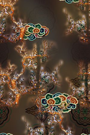 祥云印花花型图片
