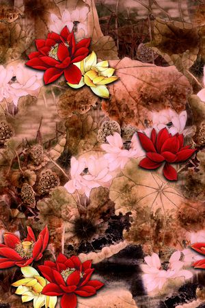 数码花型印花花型图片