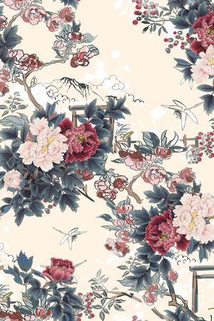 数码花型印花花型图片