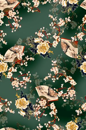 花卉印花花型图片
