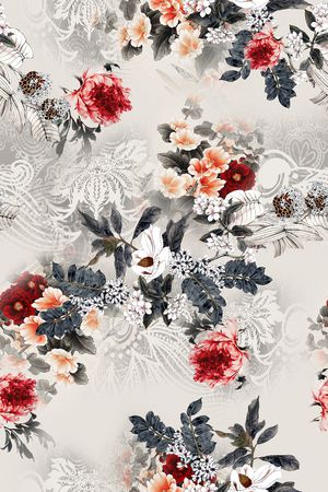 花卉印花花型图片