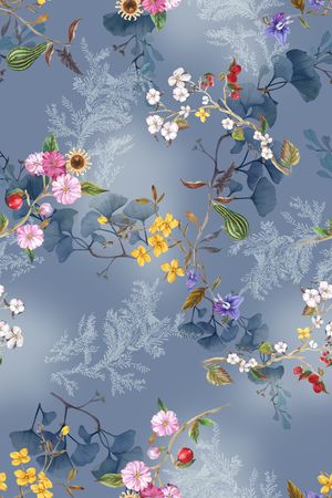 花卉印花花型图片