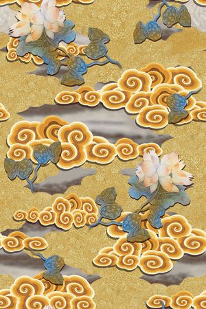 中国风印花花型图片