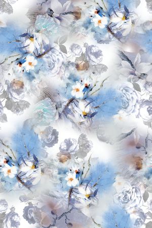 花卉印花花型图片