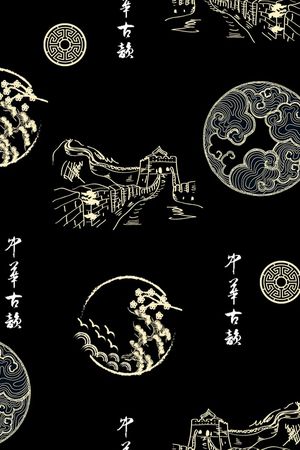 唐装印花花型图片