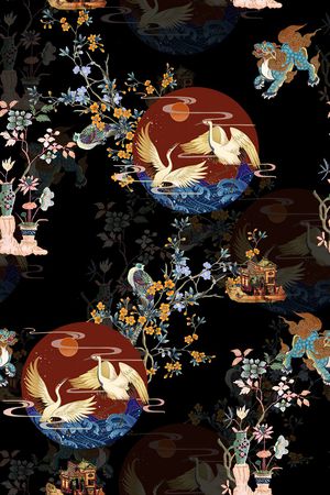 时尚印花花型图片