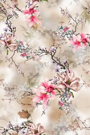 花卉印花花型图片