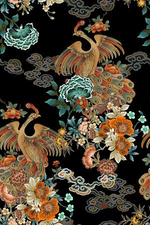 花卉印花花型图片