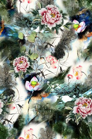花卉印花花型图片