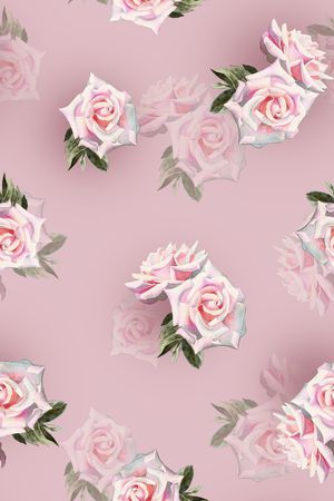 玫瑰花印花花型图片
