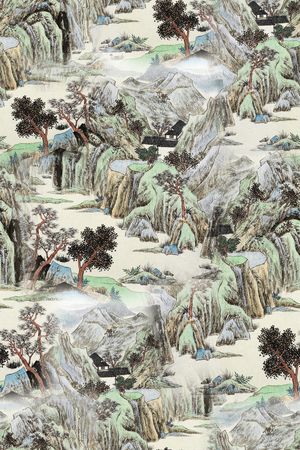中国风印花花型图片