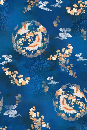 中国风印花花型图片