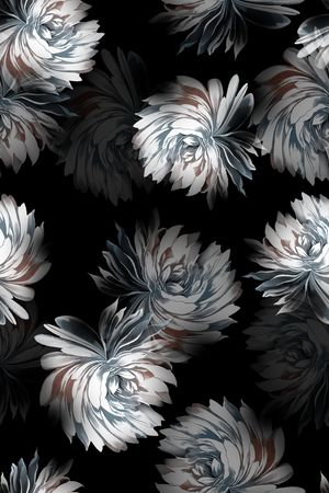 清爽底花卉印花花型图片