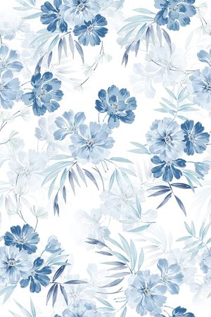 绿植树叶印花花型图片