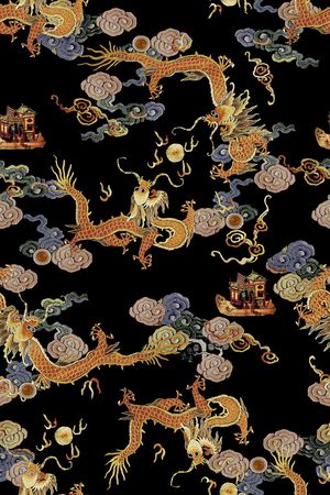 龙印花花型图片
