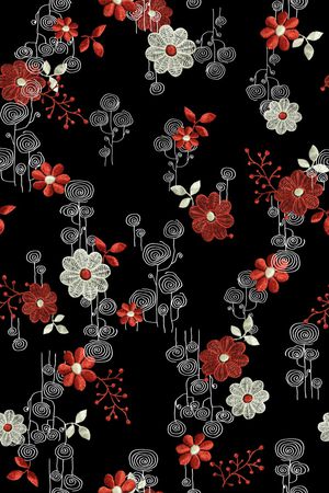 花卉印花花型图片