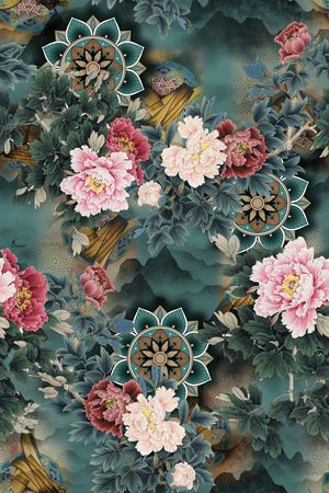 花卉印花花型图片