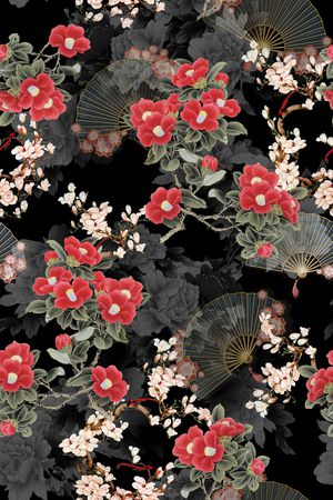 花卉印花花型图片