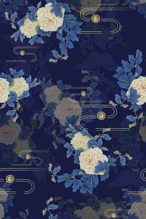 花卉印花花型图片