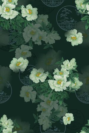 花卉印花花型图片