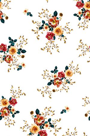 花卉印花花型图片