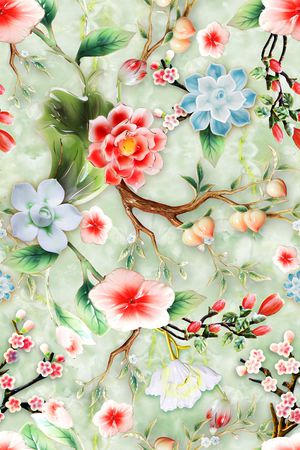 花卉印花花型图片