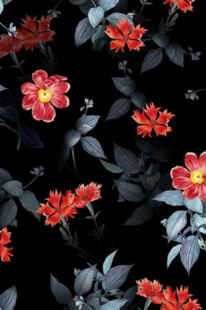 连衣裙印花花型图片
