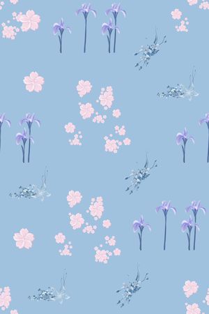 花卉印花花型图片