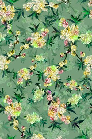 花卉印花花型图片
