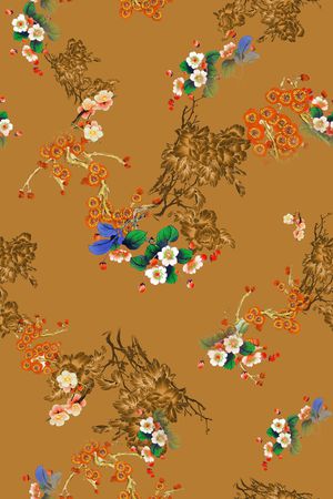 花卉印花花型图片