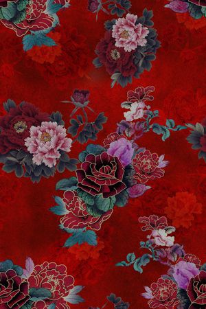 香云纱印花花型图片