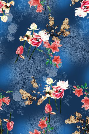 花卉印花花型图片