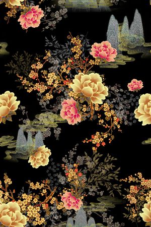 花卉印花花型图片