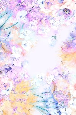 绿植树叶印花花型图片