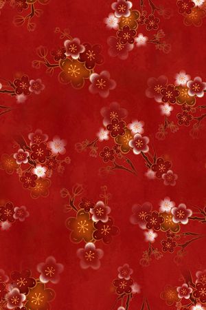 梅花印花花型图片