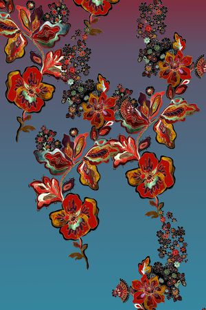 定位花印花花型图片
