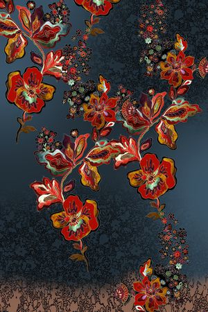 定位花印花花型图片