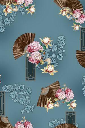 民族风印花花型图片