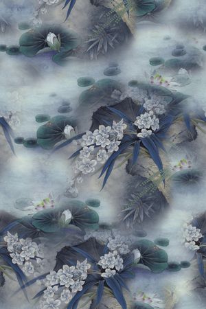 香云纱印花花型图片